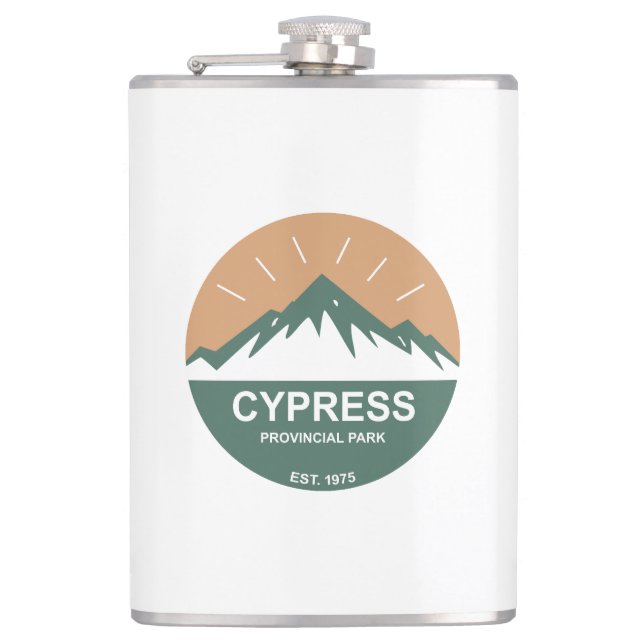 Cypress Provincial Park Hip Flask (Front)