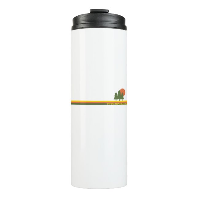 Cypress Provincial Park Pine Trees Sun Thermal Tumbler (Front)