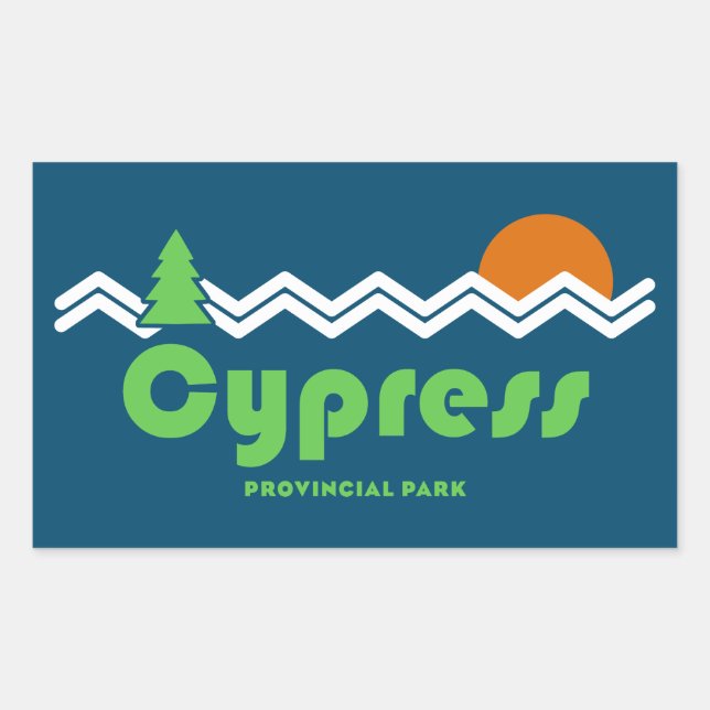 Cypress Provincial Park Retro Sticker (Front)