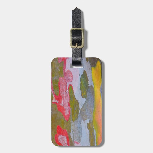 Cypress tree bark patterns, Italy Luggage Tag (Front Vertical)