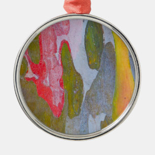 Cypress tree bark patterns, Italy Metal Ornament