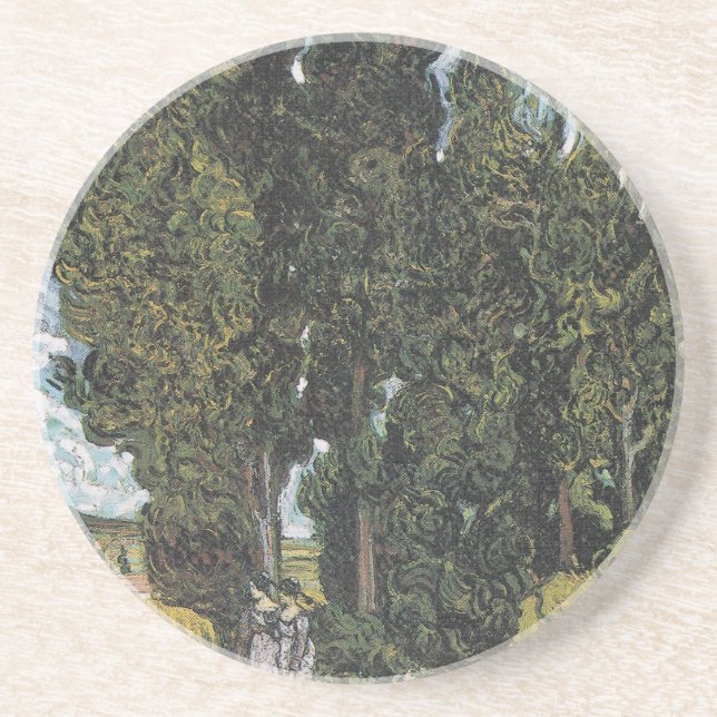 Cypress Trees by Van Gogh Coaster (Front)