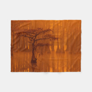 Cypress Trees   George Smith State Park Fleece Blanket