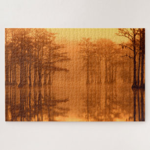 Cypress Trees George Smith State Park Jigsaw Puzzle