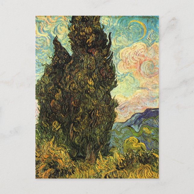 Cypresses by Vincent van Gogh Postcard (Front)