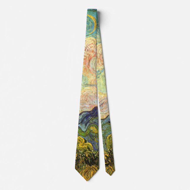 Cypresses by Vincent van Gogh Tie (Front)