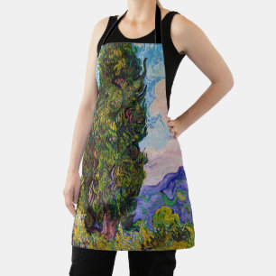 Cypresses, Van Gogh Apron