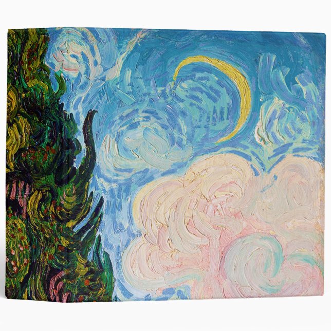 Cypresses, Van Gogh Binder (Front/Spine)