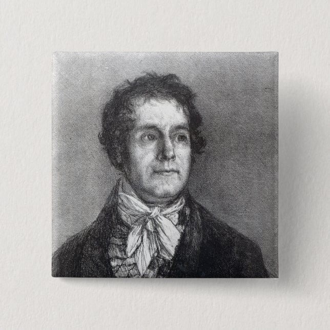 Cyprien Gaulon, 1824-5 2 Inch Square Button (Front)