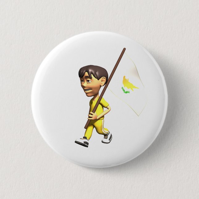 Cypriot Boy 2 Inch Round Button (Front)