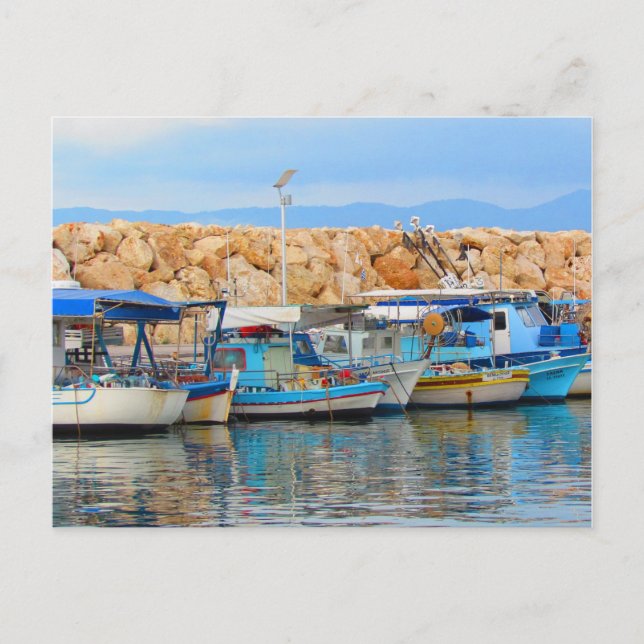 Cypriot Fishing Boats Postcard (Front)