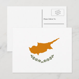 Cypriot Flag, Flag of Cyprus Postcard
