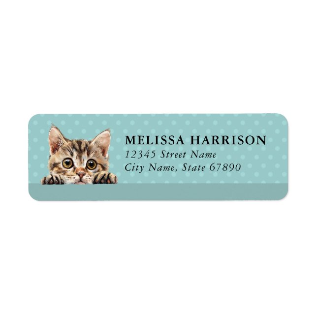Cyprus Cat Return Address Labels (Front)