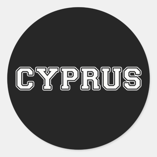 Cyprus Classic Round Sticker (Front)