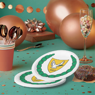 Cyprus Coat of Arms 1960 Crest Paper Plate
