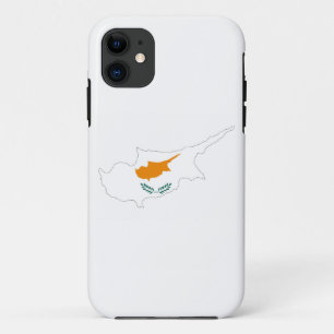 cyprus country flag map shape silhouette symbol iPhone 11 case