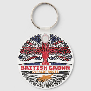 Cyprus Cypriot Cypriote Uk United Kingdom British Keychain