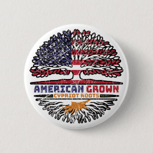 Cyprus Cypriot Cypriote US American USA United 2 Inch Round Button