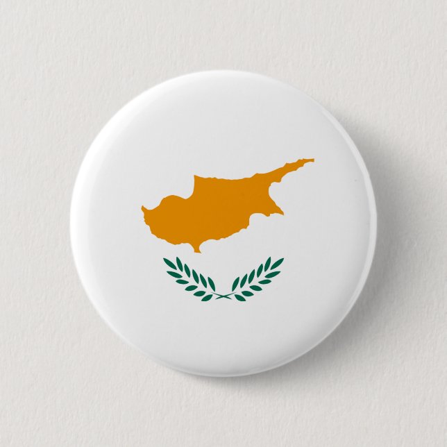 Cyprus Fisheye Flag Button (Front)
