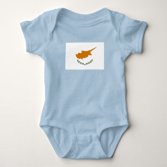 Cyprus Flag Baby Bodysuit (Front)