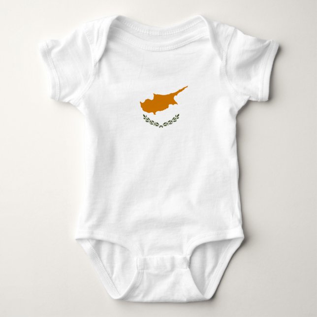 Cyprus Flag Baby Bodysuit (Front)