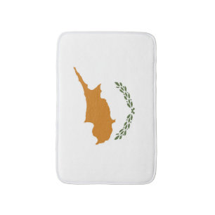 Cyprus flag bath mat