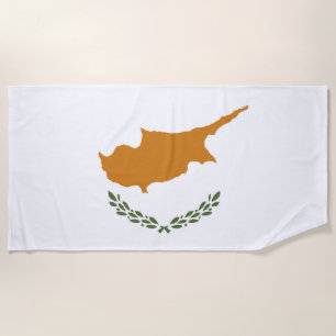 Cyprus flag beach towel