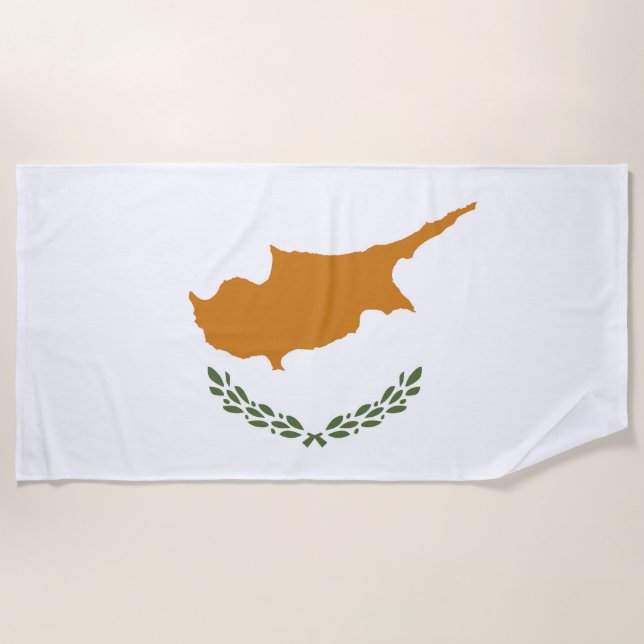 Cyprus flag beach towel (Front)