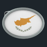 Cyprus Flag Belt Buckle<br><div class="desc">The national flag of Cyprus.</div>