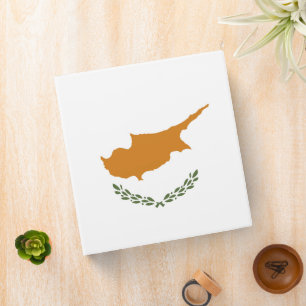 Cyprus flag binder