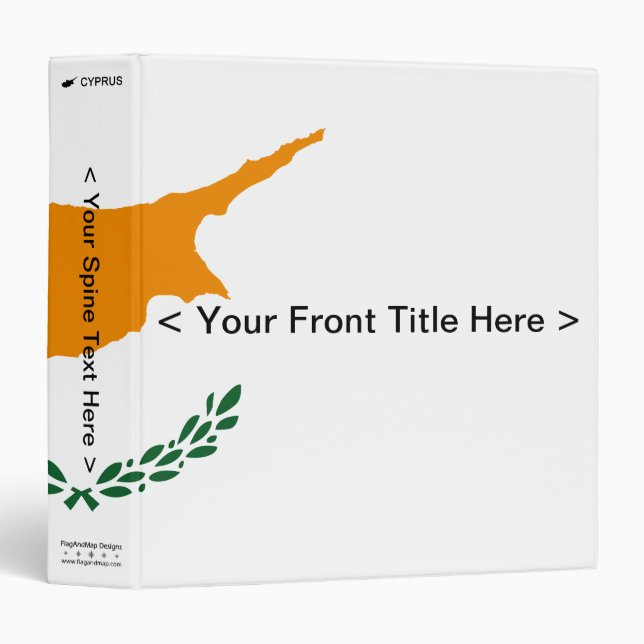 Cyprus Flag Binder (Front/Spine)