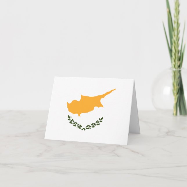 Cyprus Flag Card (Front)