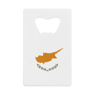 Cyprus Flag Credit Card Bottle Opener