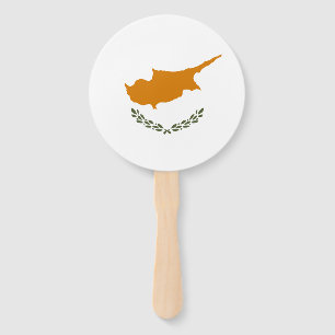 Cyprus Flag Hand Fan