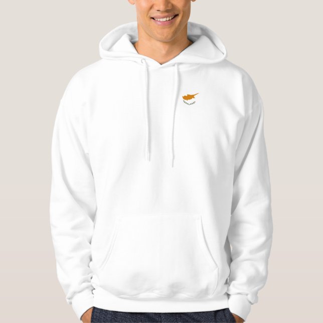 Cyprus flag hoodie sweatshirt (Front)
