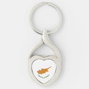 Cyprus flag keychain