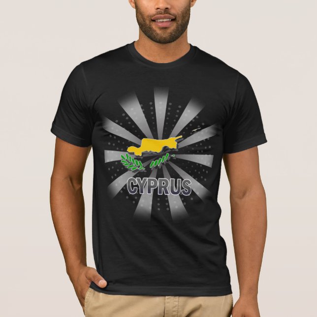 Cyprus Flag Map 2.0 T-Shirt (Front)