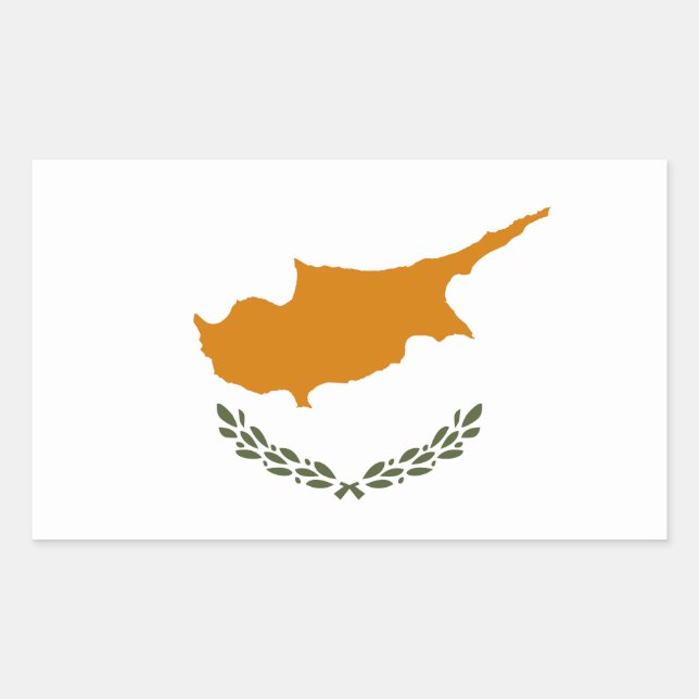 Cyprus Flag Sticker (Front)