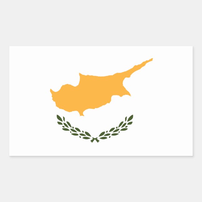 Cyprus flag sticker (Front)