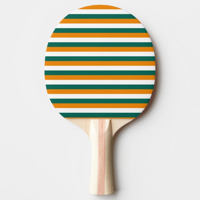 Cyprus flag stripes country symbol pattern lines ping pong paddle (Front)