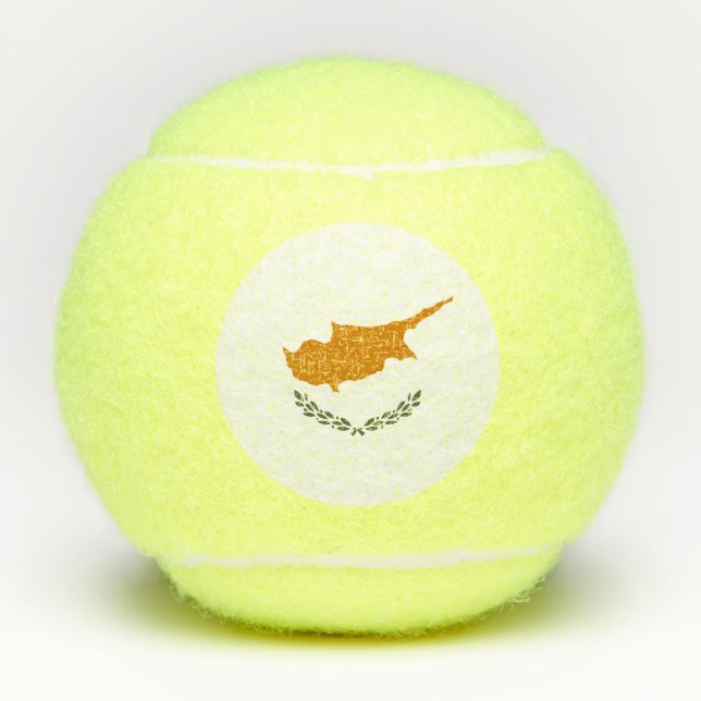 Cyprus Flag Tennis Balls (Front)