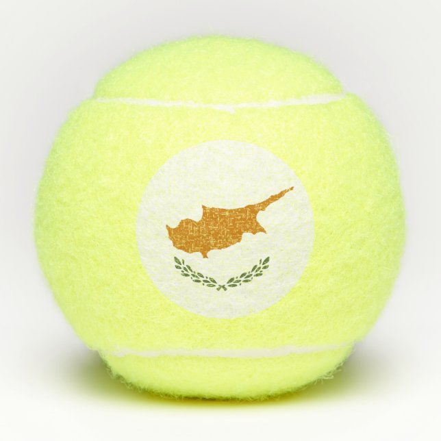 Cyprus flag tennis balls (Front)