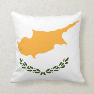 Cyprus Flag Throw Pillow