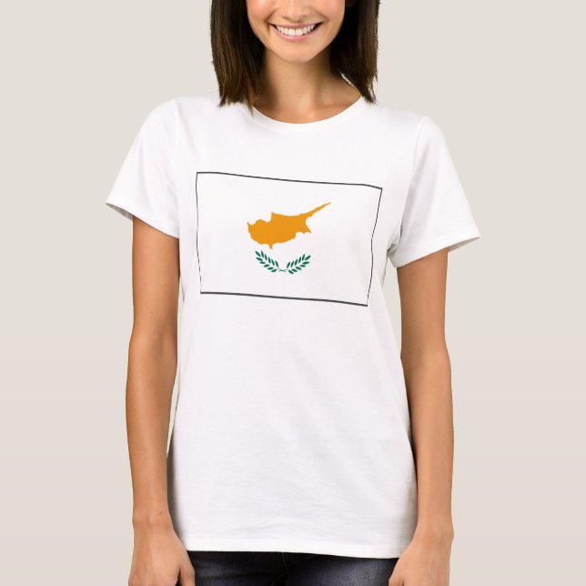 Cyprus Flag x Map T-Shirt (Front)