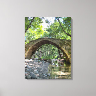 Cyprus kelefos medieval bridge venetian architectu canvas print