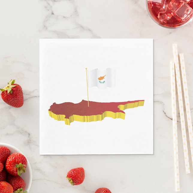 Cyprus Map Napkin (Creator Uploaded)