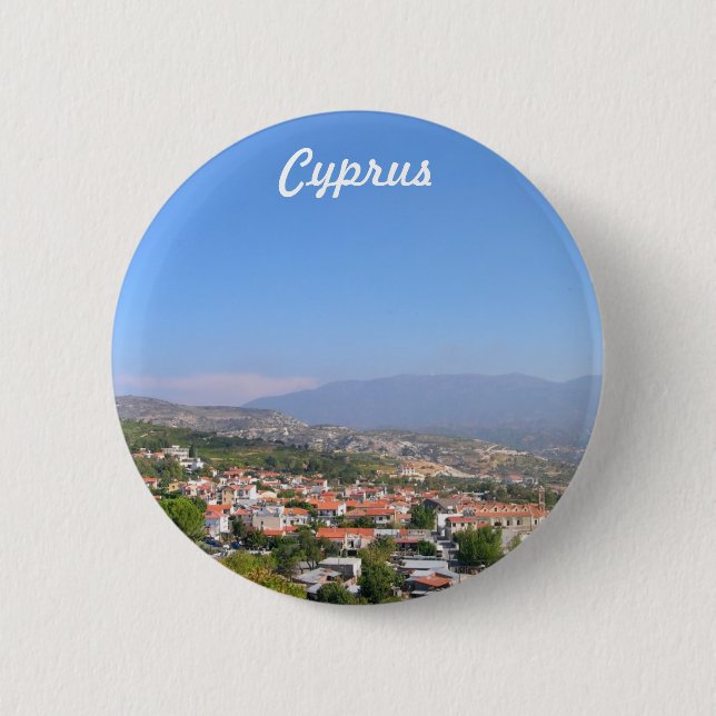 Cyprus mountains Troodos 2 Inch Round Button (Front)