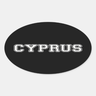 Cyprus Oval Sticker