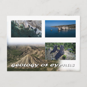 Cyprus postcard geology of Cyprus
