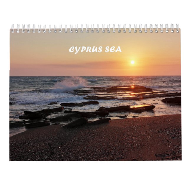 Cyprus sea calendar (Back)